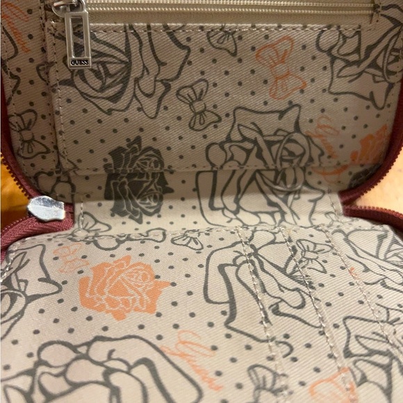Guess Pink and Tan Logo Removable Leather Wristlet - Picture 7 of 8